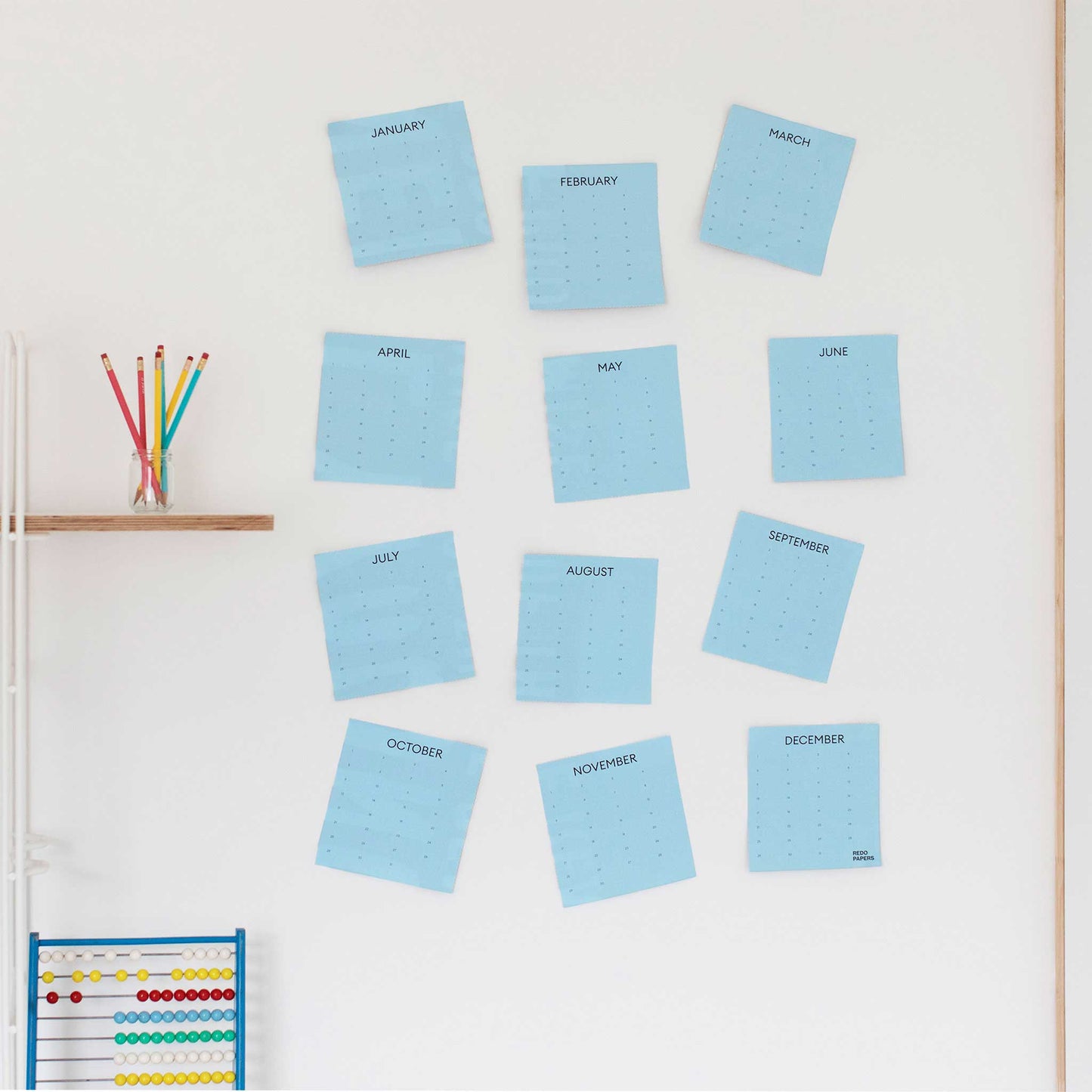 Scheur de kalender in 12 stukken en schik je jaar