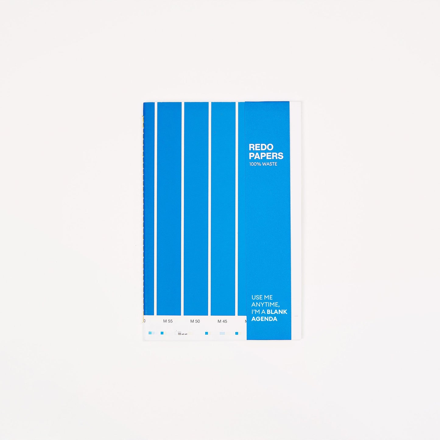 The blank agenda has a timeless design