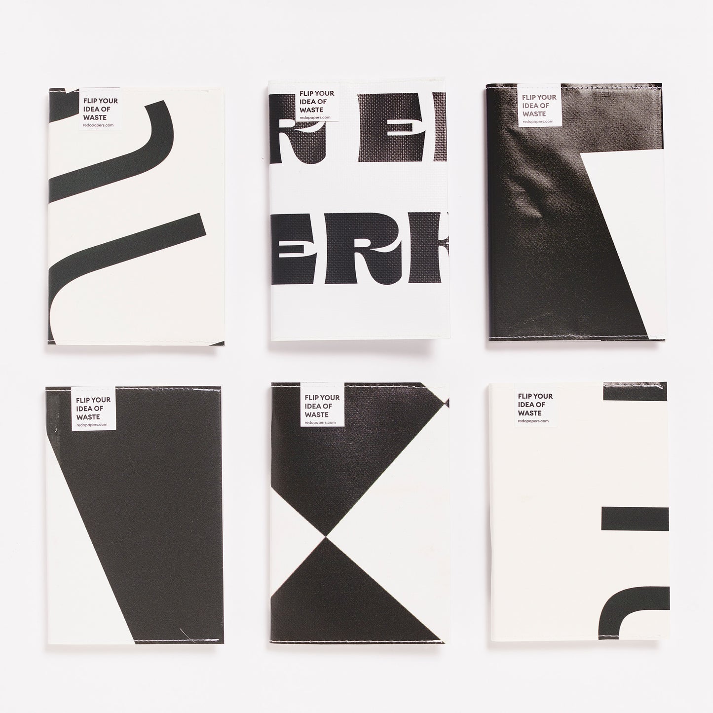 Redopapers notebook with black & white cover