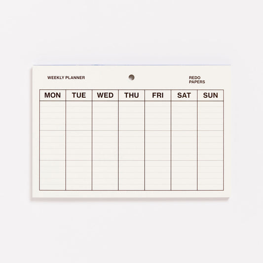 Get a clear weekly overview at a glance with the weekly planner.