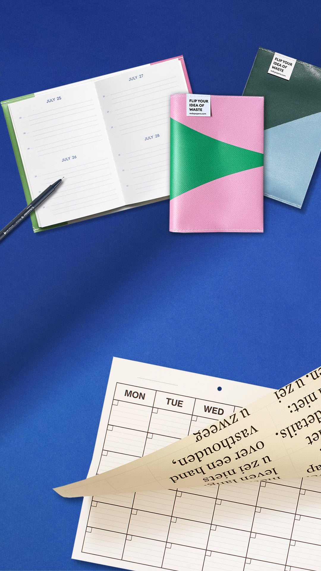 MONTHLY PLANNER & UPCYCLED JOURNALS | REDOPAPERS