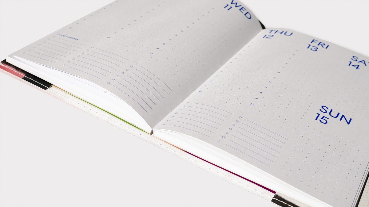 Schoolagenda: Fluo Markeerpotloden set & Maandplanner Bundel