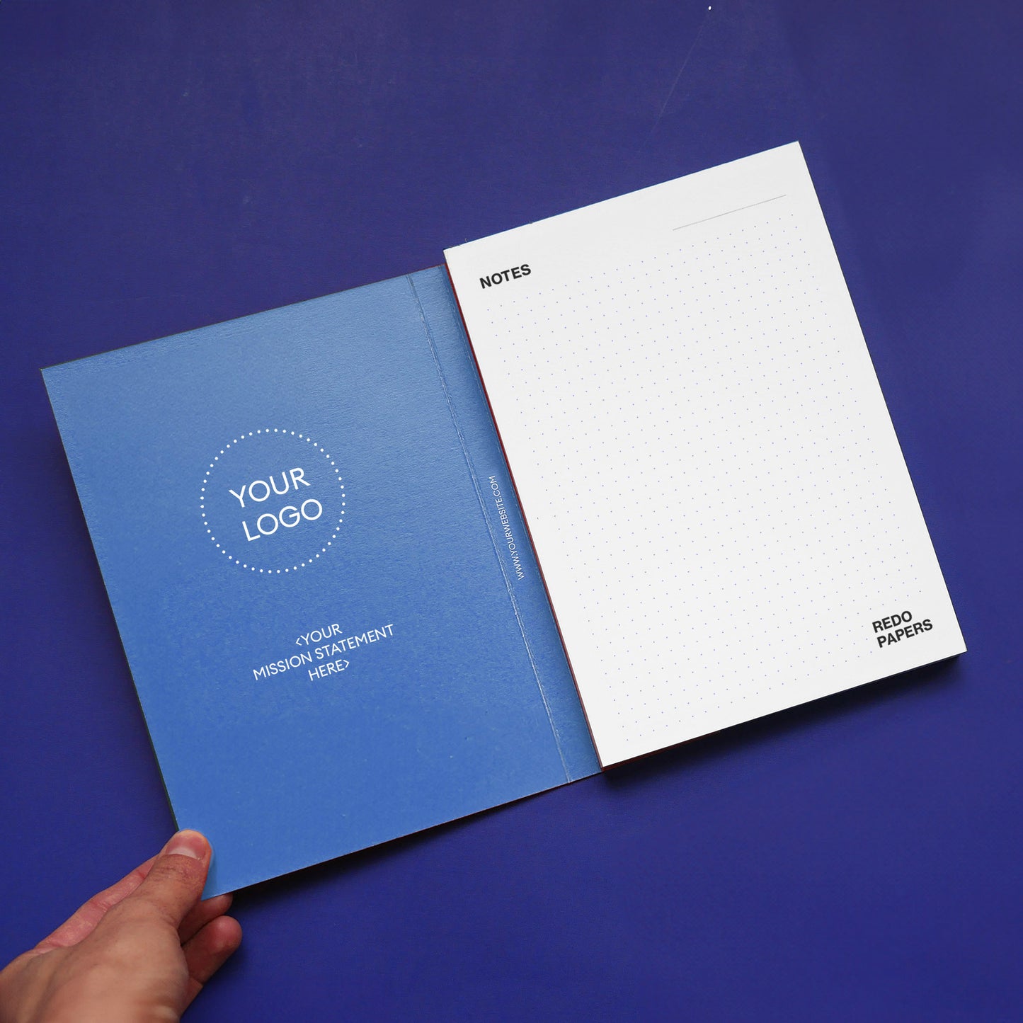 Notitieblok met gepersonaliseerde cover