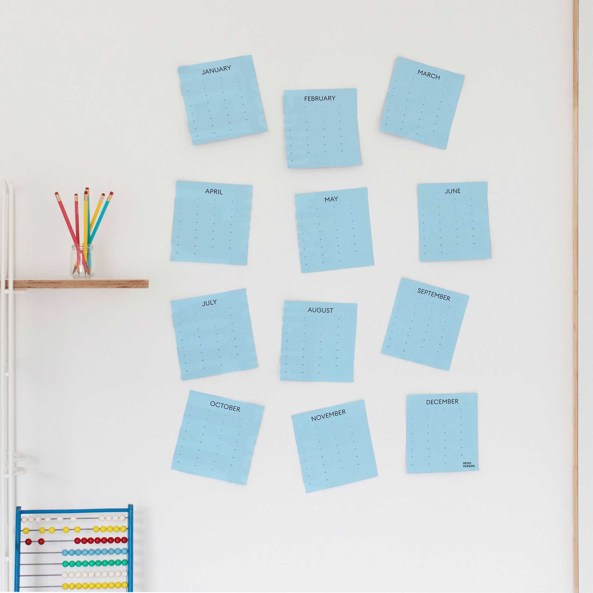 Scheur de kalender in 12 stukken en schik je jaar