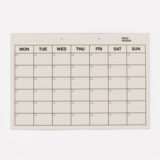 Big project and lots of work coming up? With the monthly planner on your wall, your plan takes shape right away.